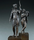 Picture of Fine Pair of Empire Diana and Apollo bronzes attributed to Feuchère