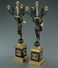 Picture of CA0192 Impressive pair of French Empire Revival candelabra