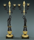 Picture of CA0194 French early 19th century Hercules and Hesione Candelabra 