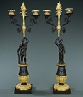 Picture of CA0194 French early 19th century Hercules and Hesione Candelabra 