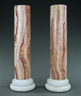 Picture of CA0162 Rare early pair of Sicilian Jasper marble columns