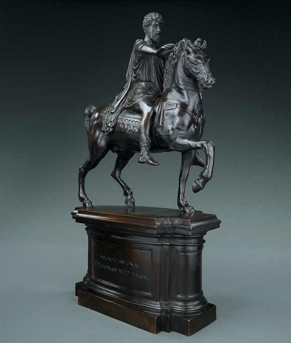 Picture of CA0159 Important Grand Tour Equestrian Statue of Marcus Aurelius