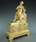 Picture of CA0177 Rare Empire clock depicting Pamona goddess of Fruitful Abundance 