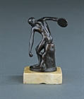 Picture of CA0180 Small Grand Tour Discobolus on a siena marble block base