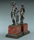 Picture of Rare pair of Grand Tour Medici Apollino and the Satyr Marsyas bronzes