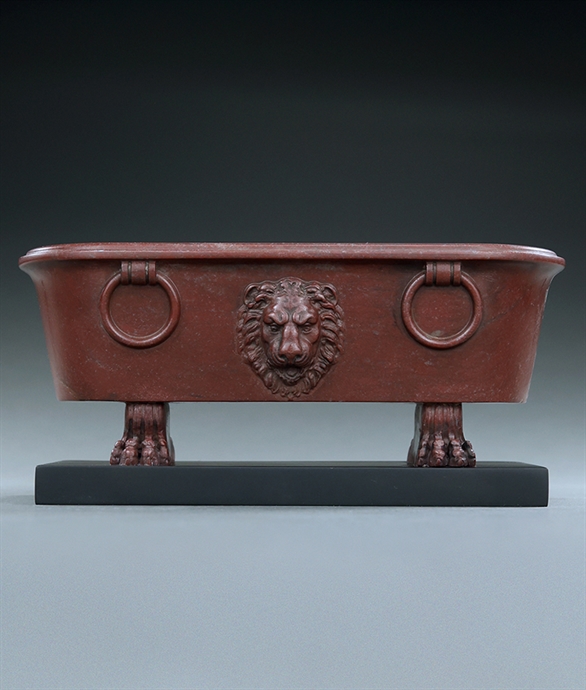 Picture of CA0160 Grand Tour model of a Roman bath in Marmo Rosso marble
