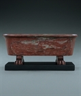 Picture of CA0160 Grand Tour model of a Roman bath in Marmo Rosso marble