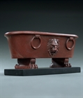 Picture of CA0160 Grand Tour model of a Roman bath in Marmo Rosso marble