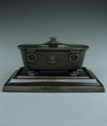Picture of CA0152 Regency inkwell stand in the manner of Vulliamy