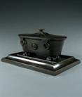 Picture of CA0158 Regency inkwell stand in the manner of Vulliamy